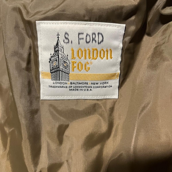 Classic Vintage London Fog Men's Khaki Coat, 42 Long - Timeless All EVC - Picture 13 of 16